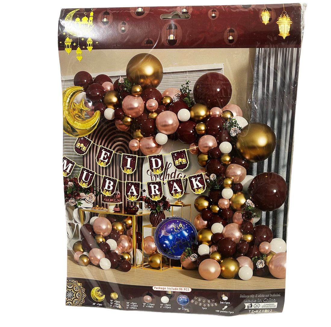 Kit de guirlande de ballons Eid Mubarak - Décoration de Ramadan