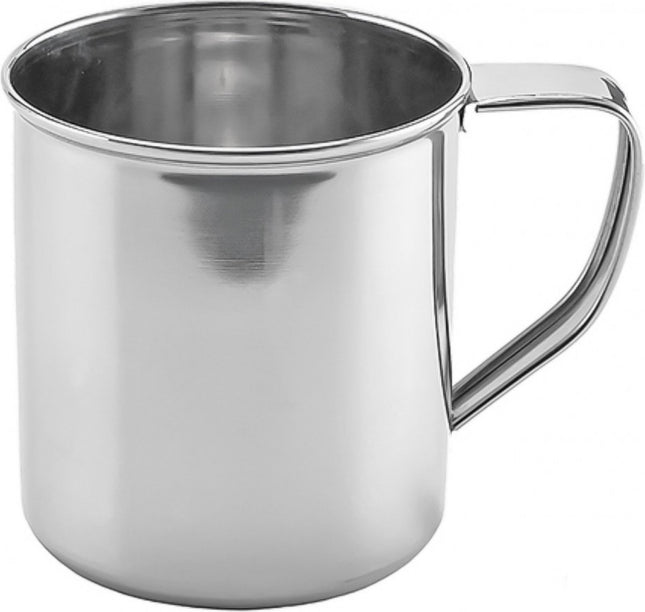 Kinghoff 1483 RVS bekers – set van 4 bekers van roestvrij staal, Ø 10 cm