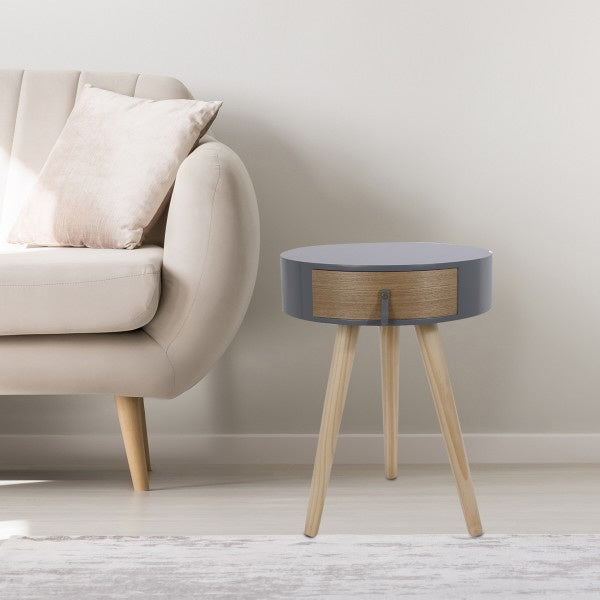 Round nightstand