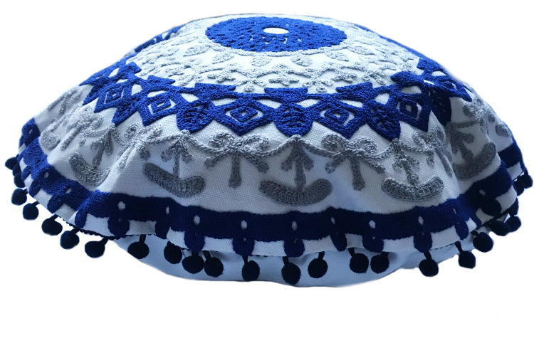 Housse de coussin ronde marocaine