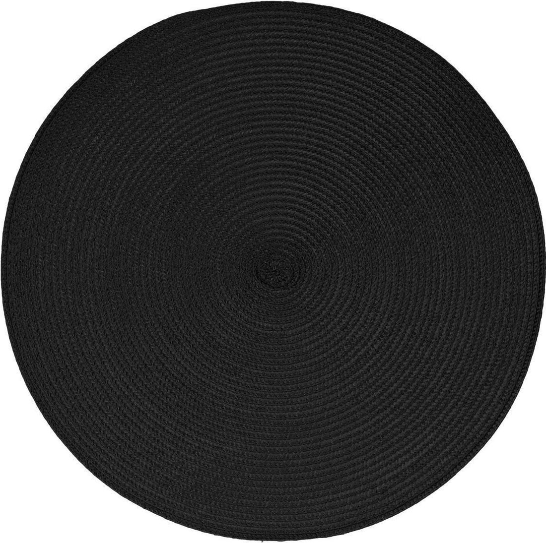 Ronde placemat van gevlochten kunststof – Ø 38 cm, in 5 kleuren