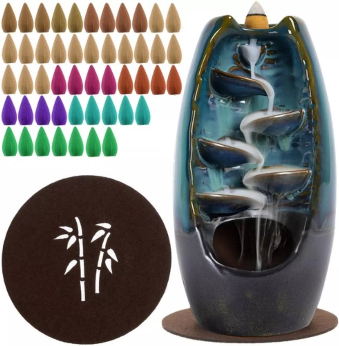 Aromatic Incense Burner with Waterfall Effect