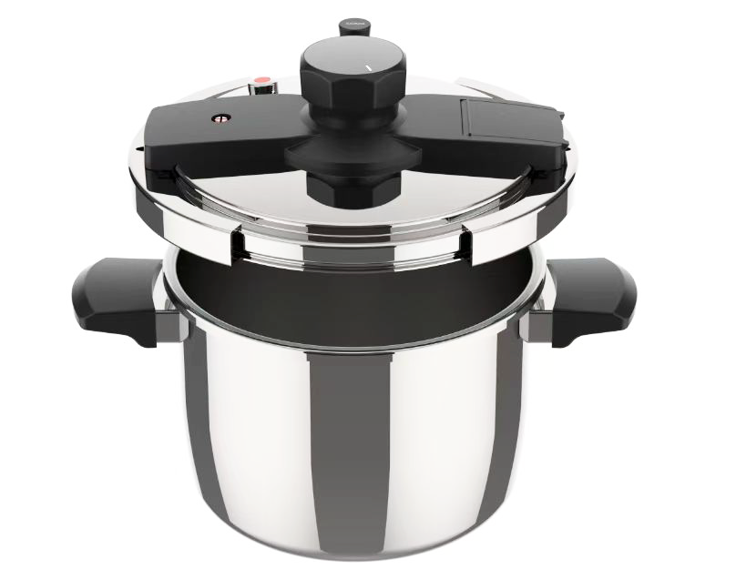 RVS snelkookpan voor inductie – 4,5, 6 of 8 liter, met veiligheidsklep – foto 5