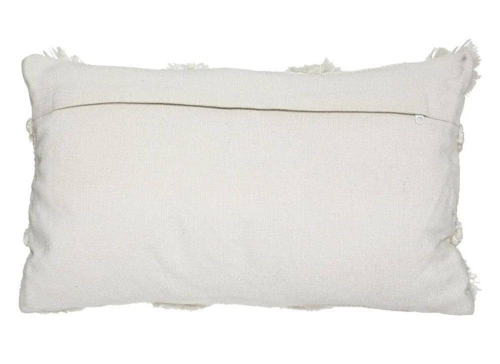 Coussin décoratif ivoire & gris - Recyclé