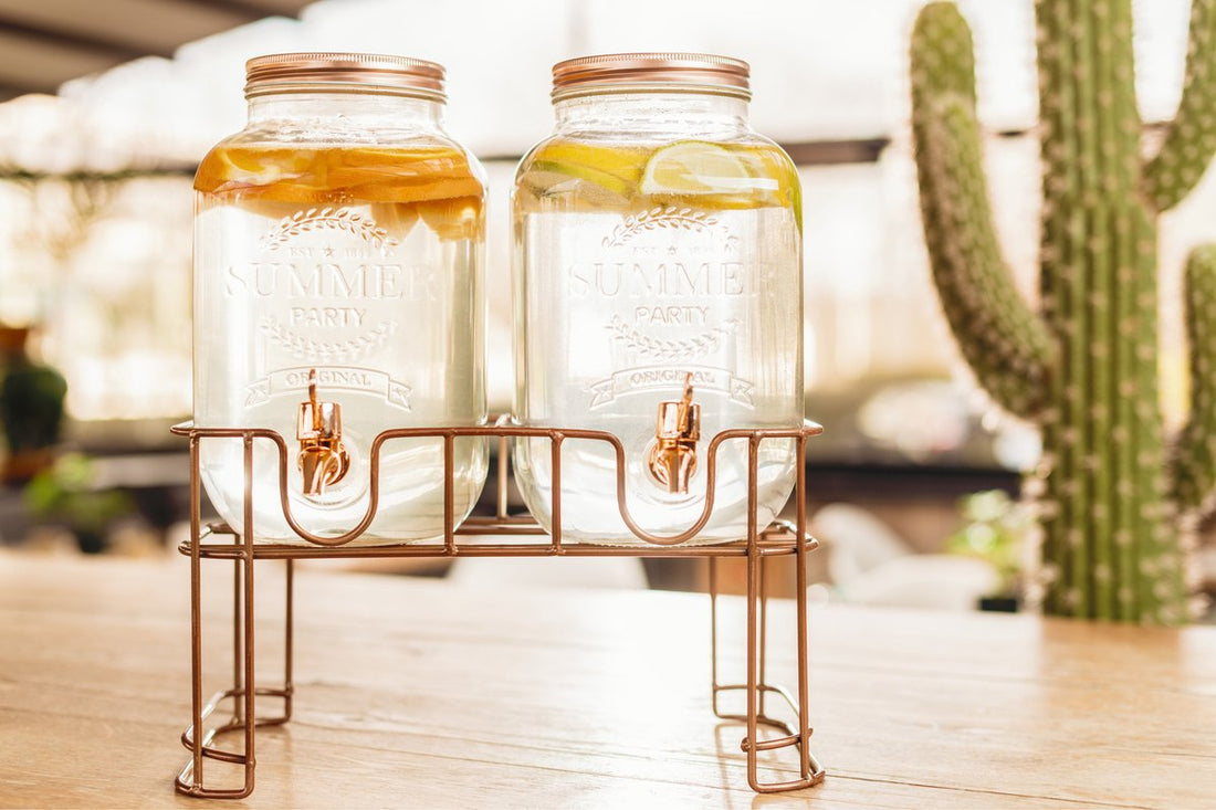 Cosy&Trendy Juice dispenser set on stand - 2x 3.5 litres
