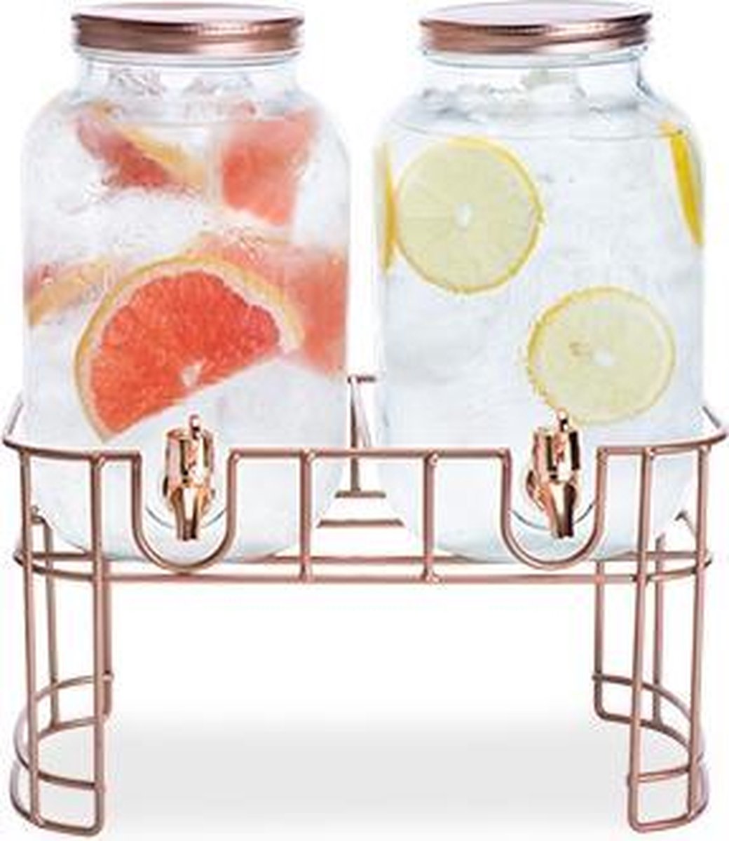 Cosy&Trendy Juice dispenser set on stand - 2x 3.5 litres