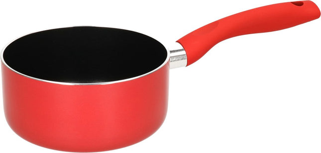 5Five - Steelpan / sauspan - Inductie - aluminium - rood / zwart - D16 cm