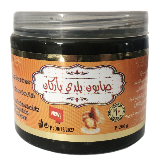 Moroccan black soap with argan oil