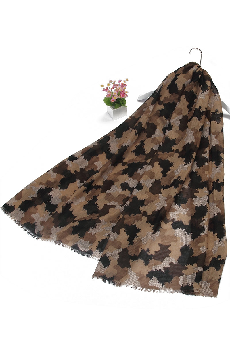 Écharpe à imprimé camouflage