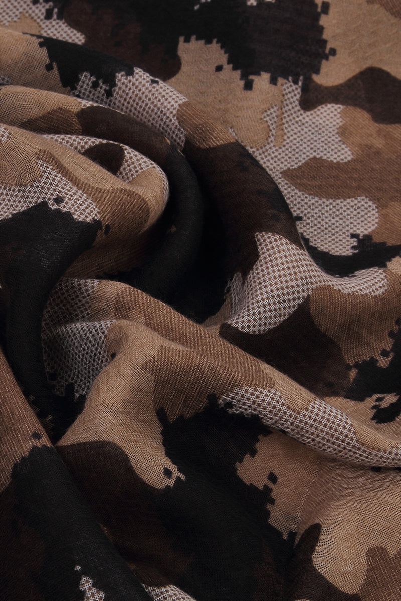 Écharpe à imprimé camouflage