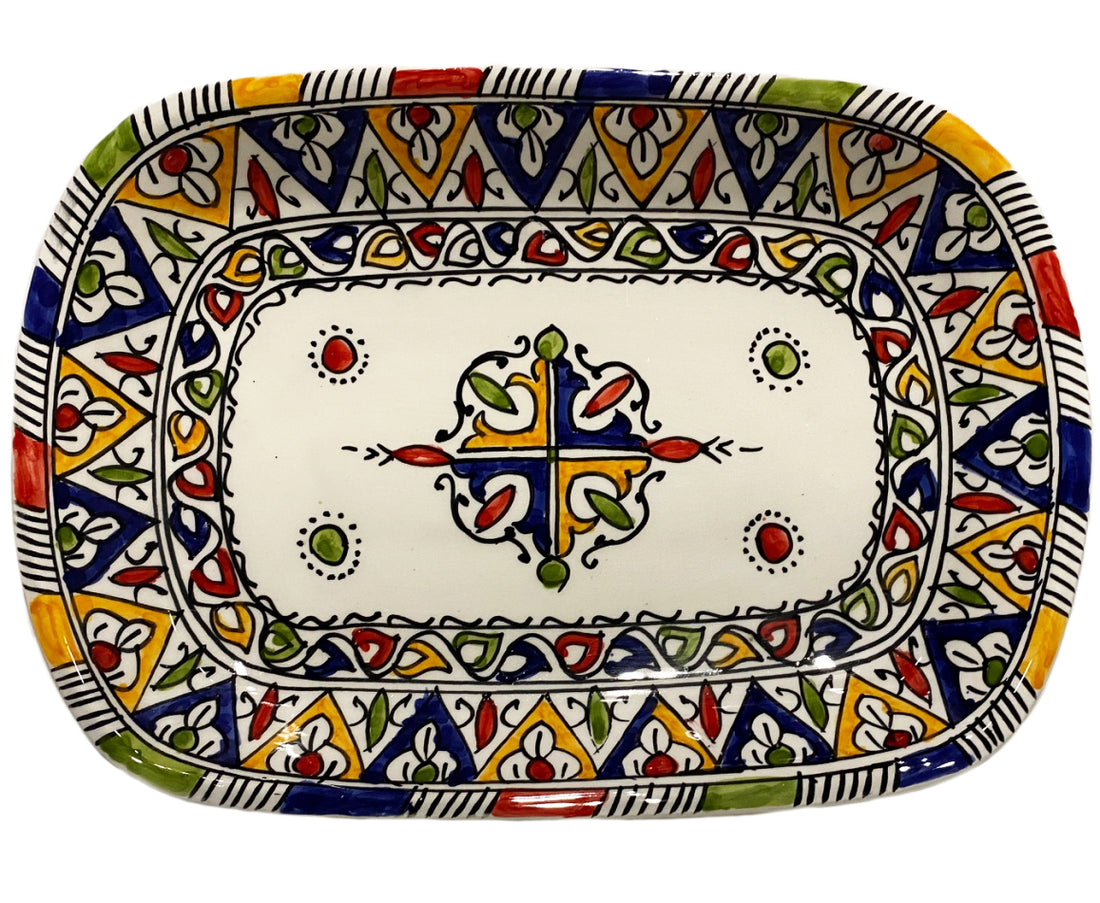 Plat marocain multicolore