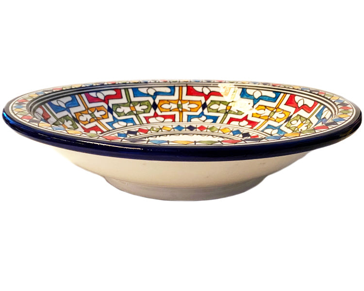 Plat marocain en céramique de Fès Ø35