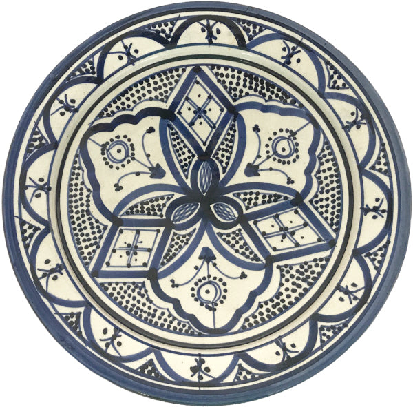 Plat Ø25 cm bleu