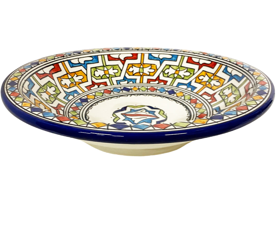 Plat marocain en céramique de Fès Ø35
