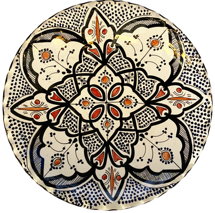 Plat marocain cannelé ø35 cm