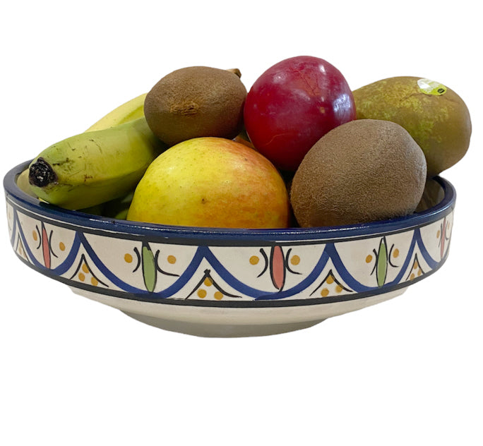Moroccan ceramic round bowl Ø26