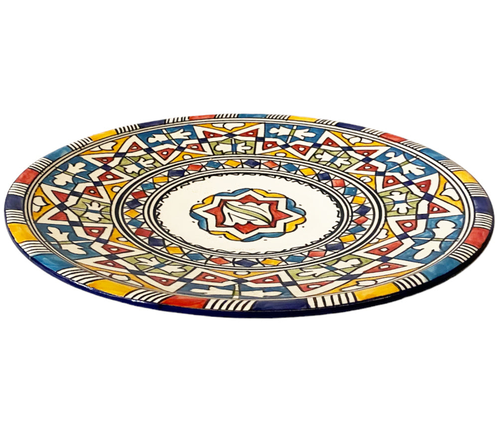 Moroccan Ceramic Bowl Fes 35 cm