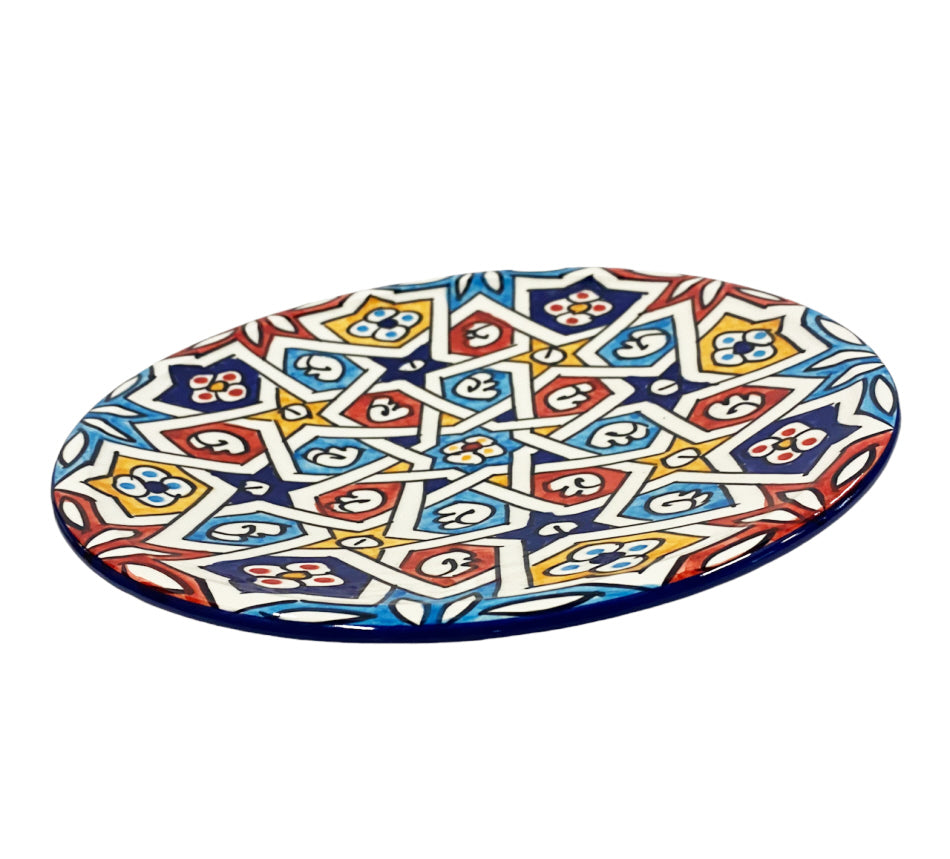assiette marocaine colorée Fes Ø 25