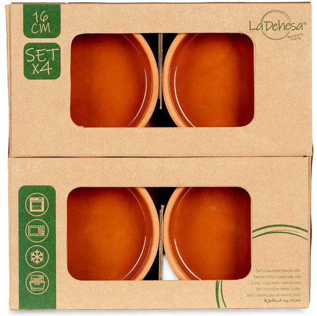 La Dehesa tapas- en crème brûlée schaaltjes – set van 4, terracotta, 16 cm – foto 2