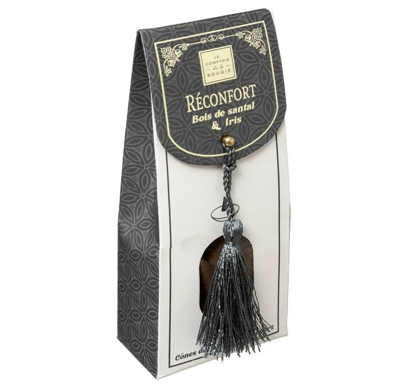 Incense Cones met Houder - Wierook Kegel - Sandalwood & Iris