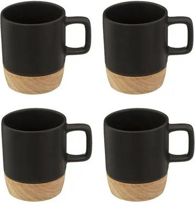 Tasses à café / tasses à expresso Secret de Gourmet - 4 pces - grès - 120 ml