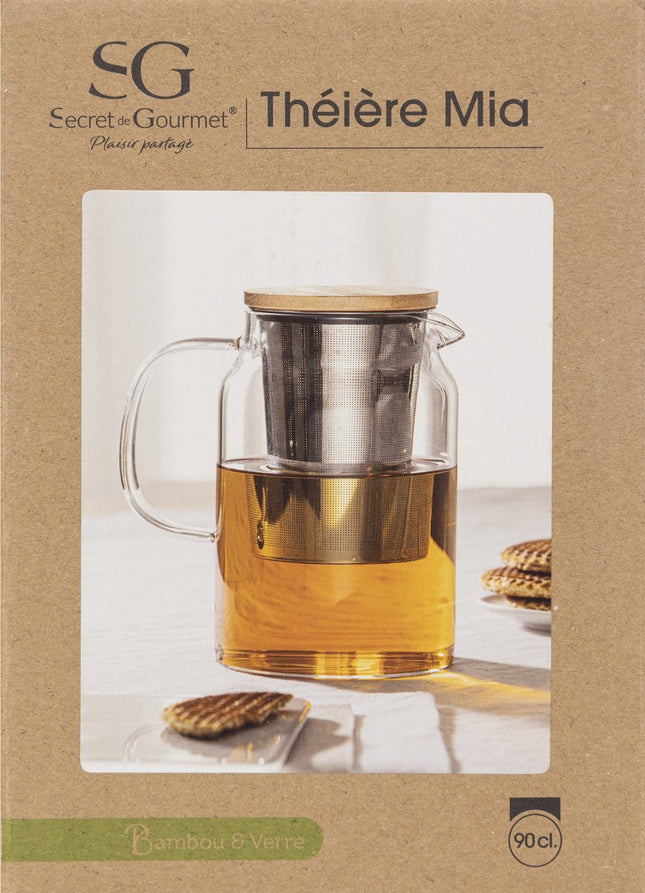Secret de Gourmet Teapot - glass / bamboo - 900 ml