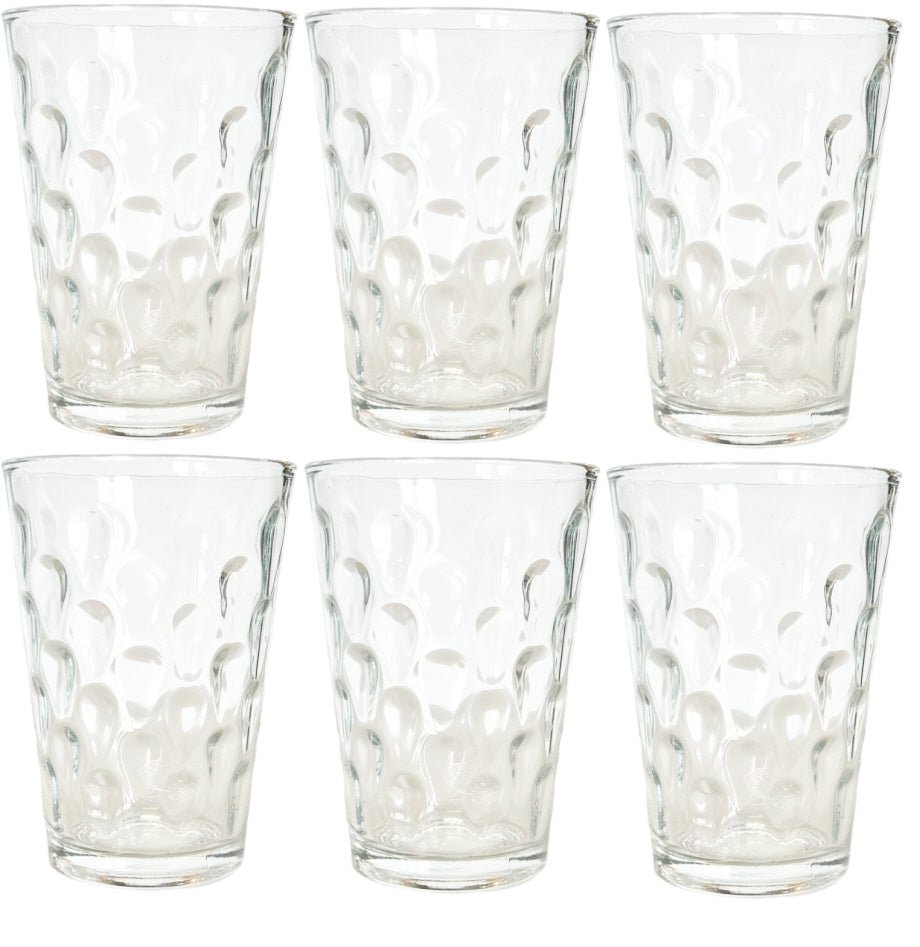 Gläser Tropfenstruktur 21 cl Transparent 6 Stück