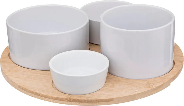 Serveerplank / borrelplank hapjes / saus / tapas