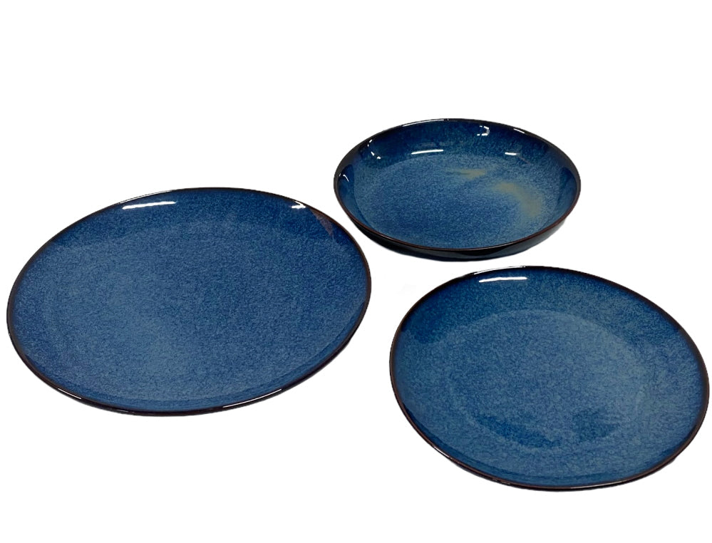 Geschirrset 24-teilig 6 Personen - Sunrise Himmelblau