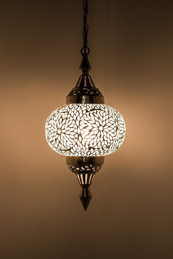 Mosaic lamp Gaya transparent/white