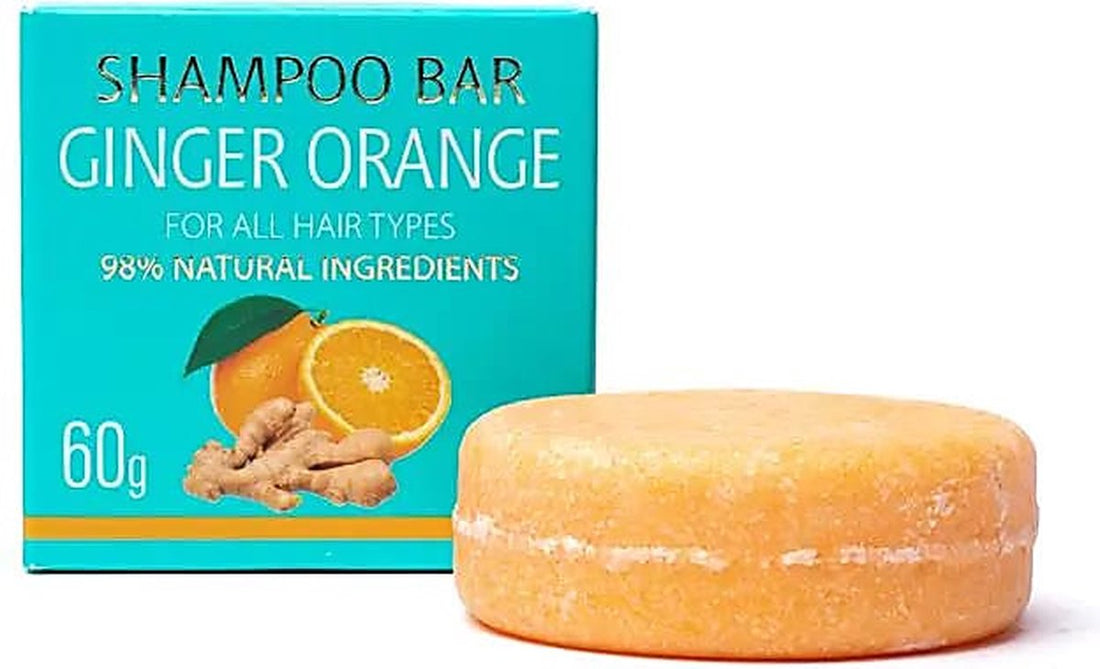 Natural ginger orange shampoo bar