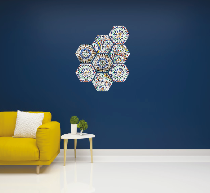 Mosaik Kunststoff-Zierfliesen MEKNES