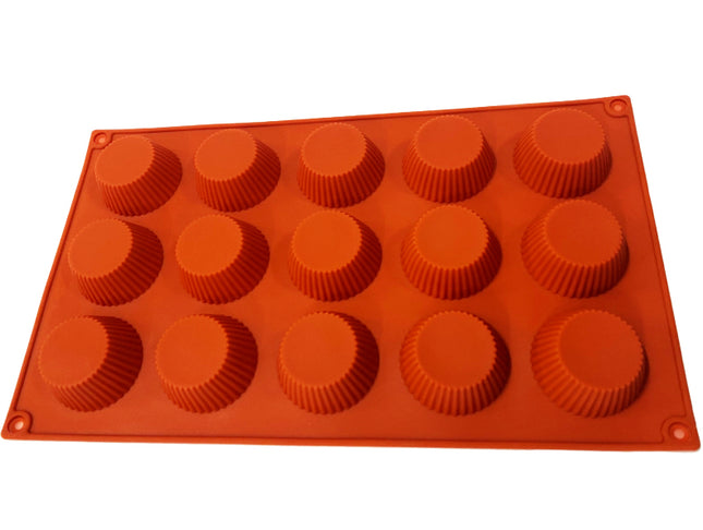 Siliconen mal – chocoladevorm en bonbonvorm met 15 vormen