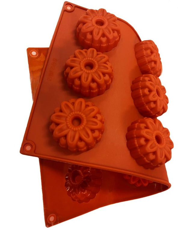 Silicone flower baking mold, 8 cavities
