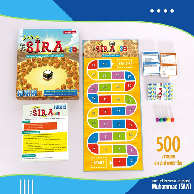 SIRA box bordspel over de profeet Muhammed – 500 vragen en antwoorden – foto 2