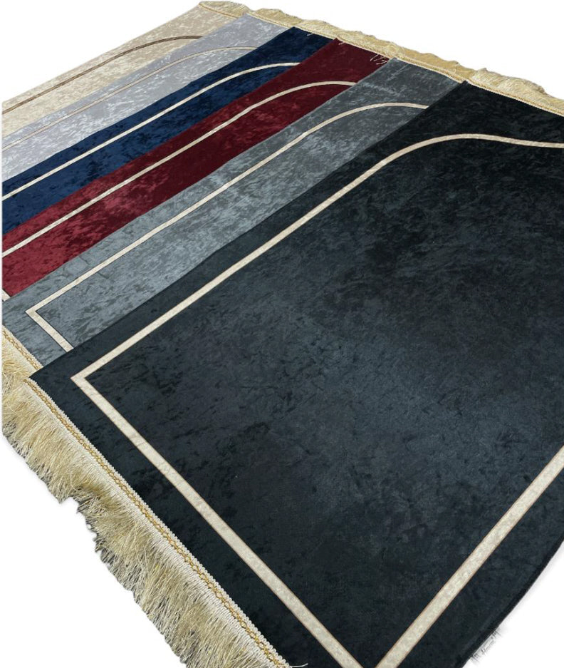 Velours gebedskleed met motief – zachte sajada met antislip, 70 x 110 cm – foto 14