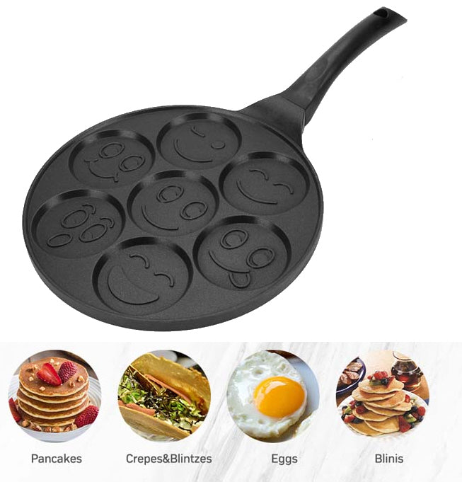 Pfannkuchenpfanne Emoji 7 Smileys