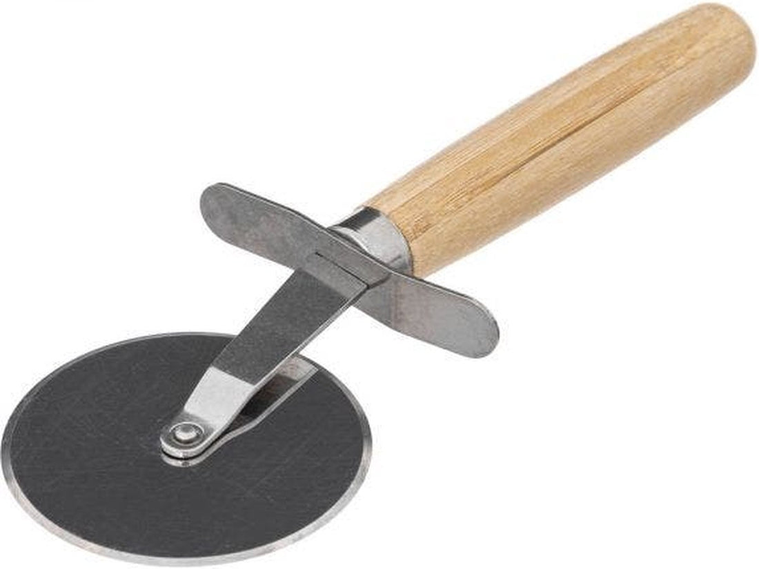 Pizza Cutting Board with Pizza Cutter - Wood - Ø 37 cm