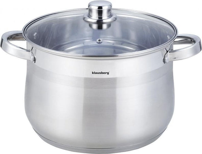 Grote Soeppan met deksel - 16L - Ø30 cm - RVS - inductie - alle warmtebronnen