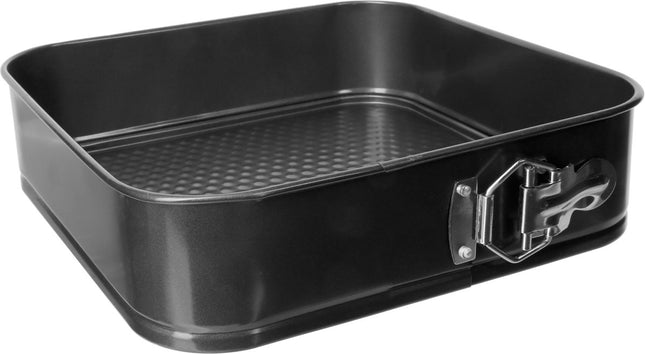 Square metal springform pan 26 x 26 x 7 cm - baking pan