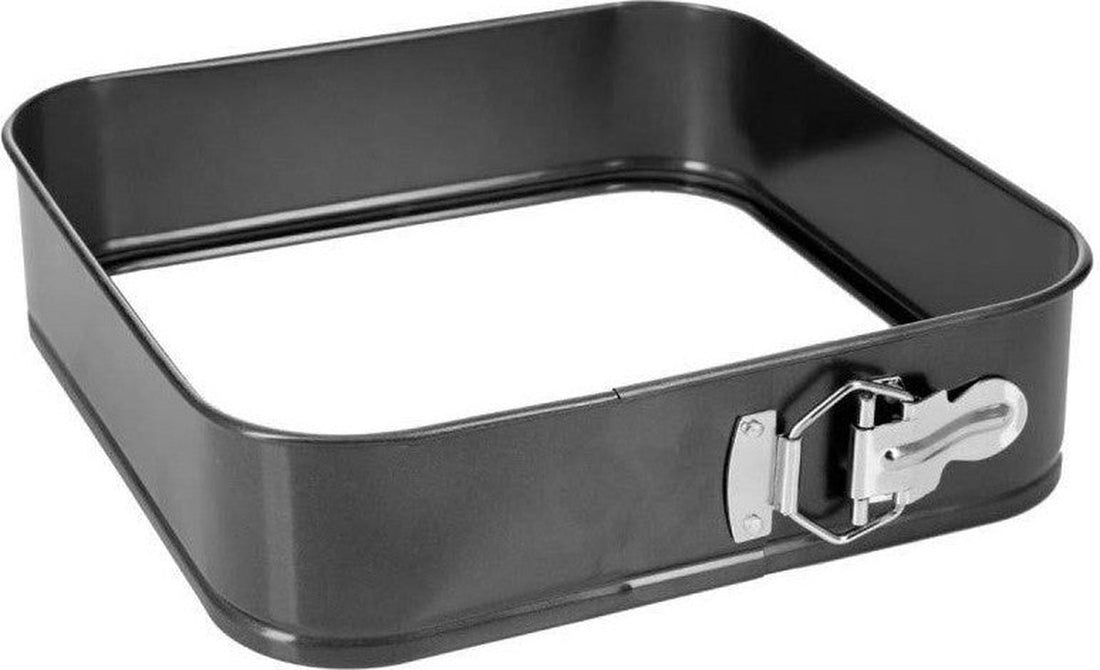 Square metal springform pan 26 x 26 x 7 cm - baking pan