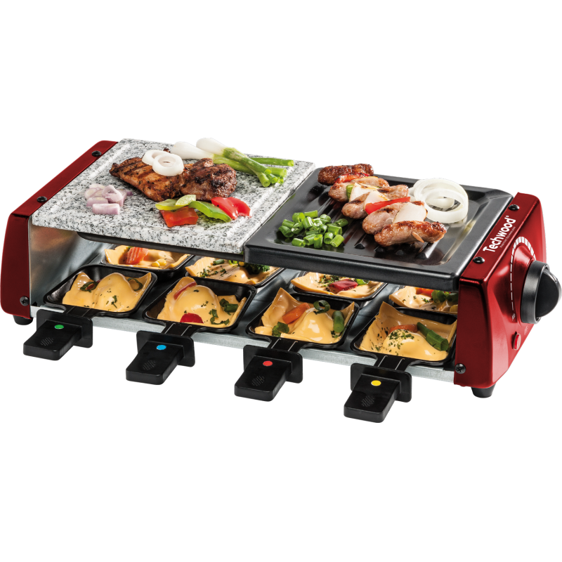 Techwood gourmetstel 3-in-1 voor 8 personen – grill, raclette en steengrill – foto 2