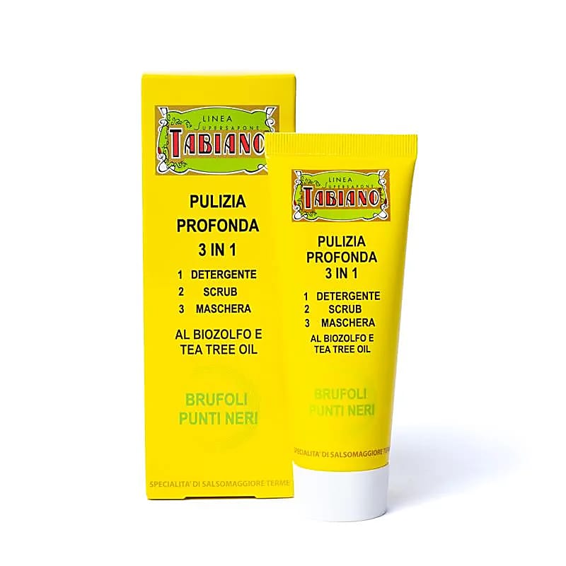 Nettoyant visage au biosoufre 3 en 1 Tabiano