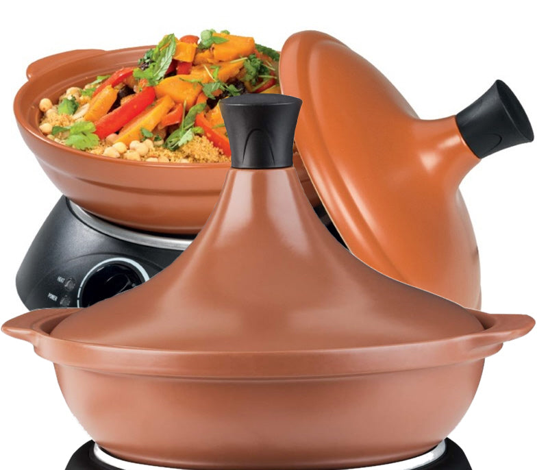 Elektrische tajine PROKA – keramische pot 2 liter, 300 W – foto 3