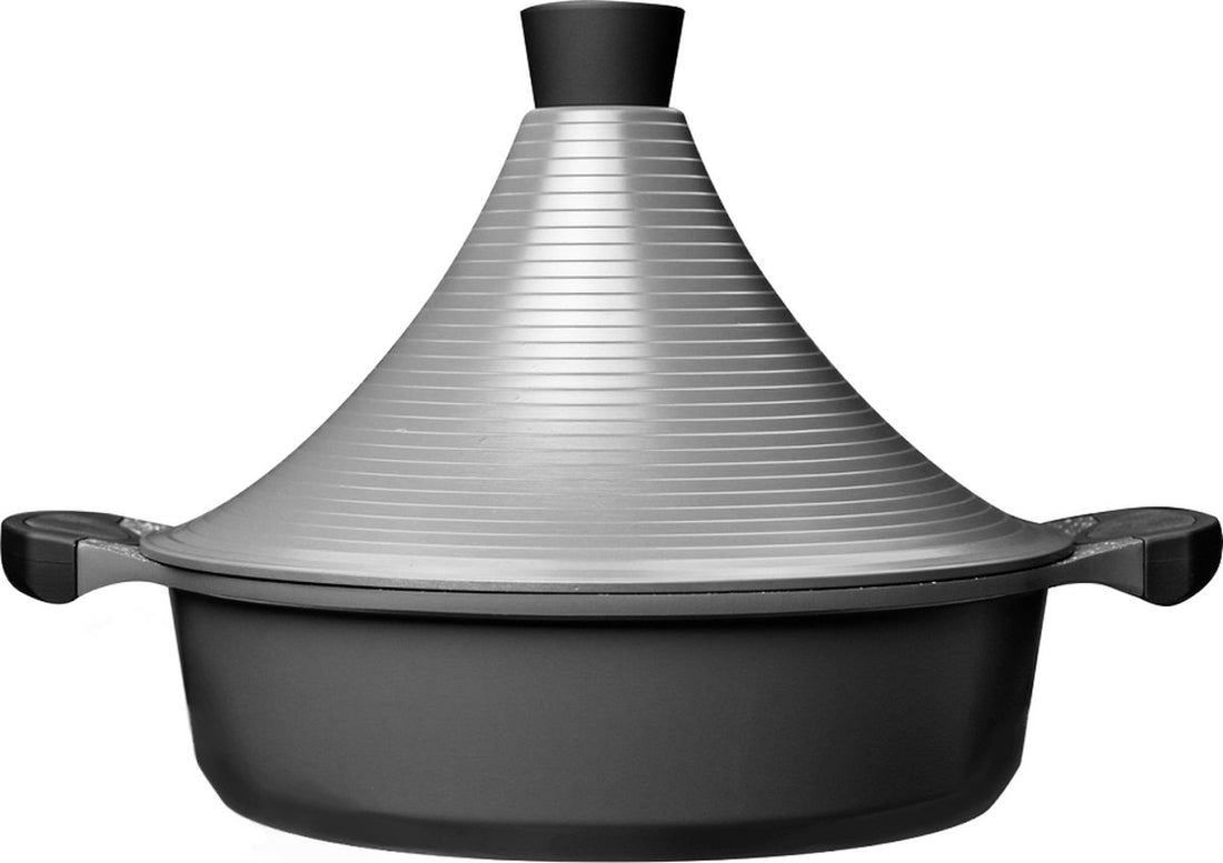 Tajine Agadir XL 32 cm - Argent Mat/Gris