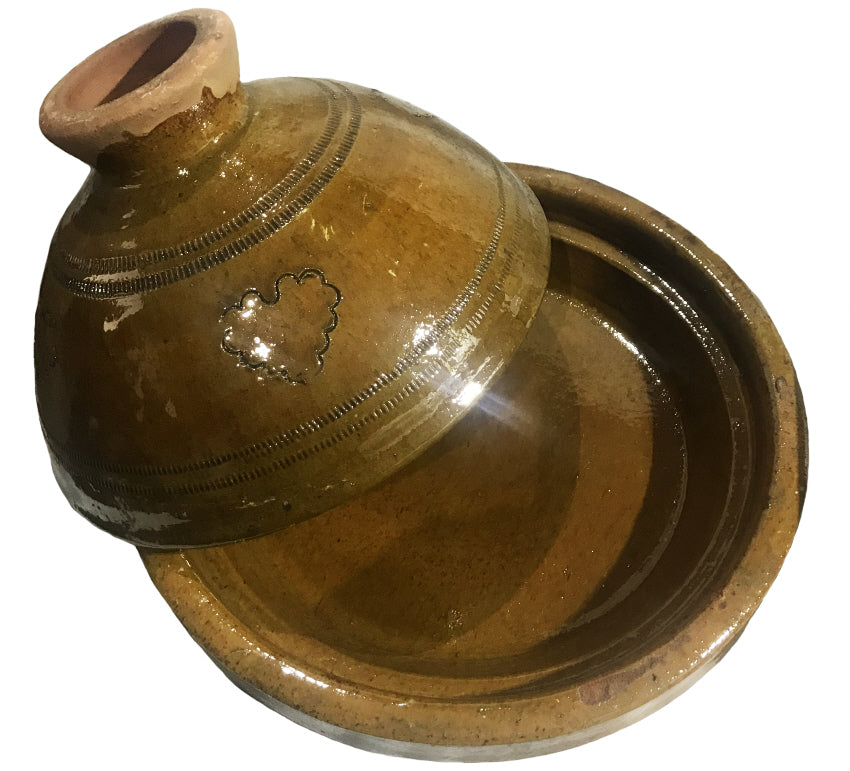 Tajine Sahara tiznit en poterie Ø35 cm
