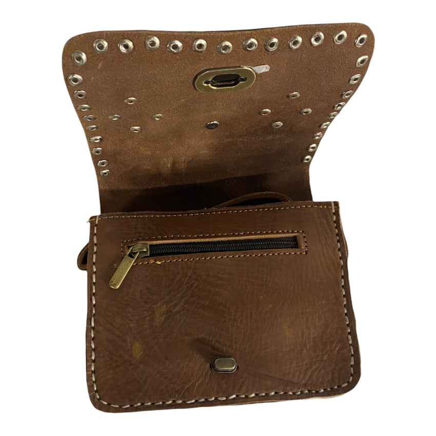 Leather crossbody bag