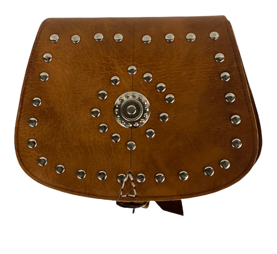 Moroccan leather Nomad bag