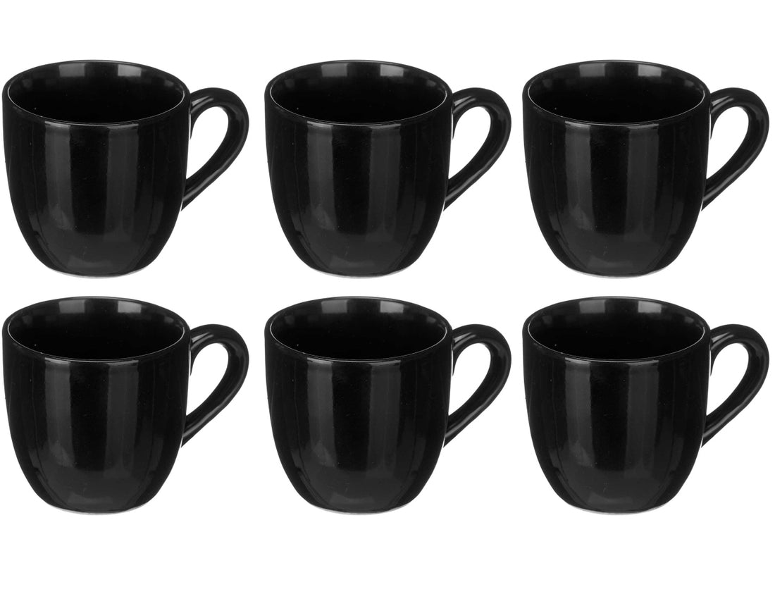 Black Tie Coffee Cups 210 ml - 6 pieces