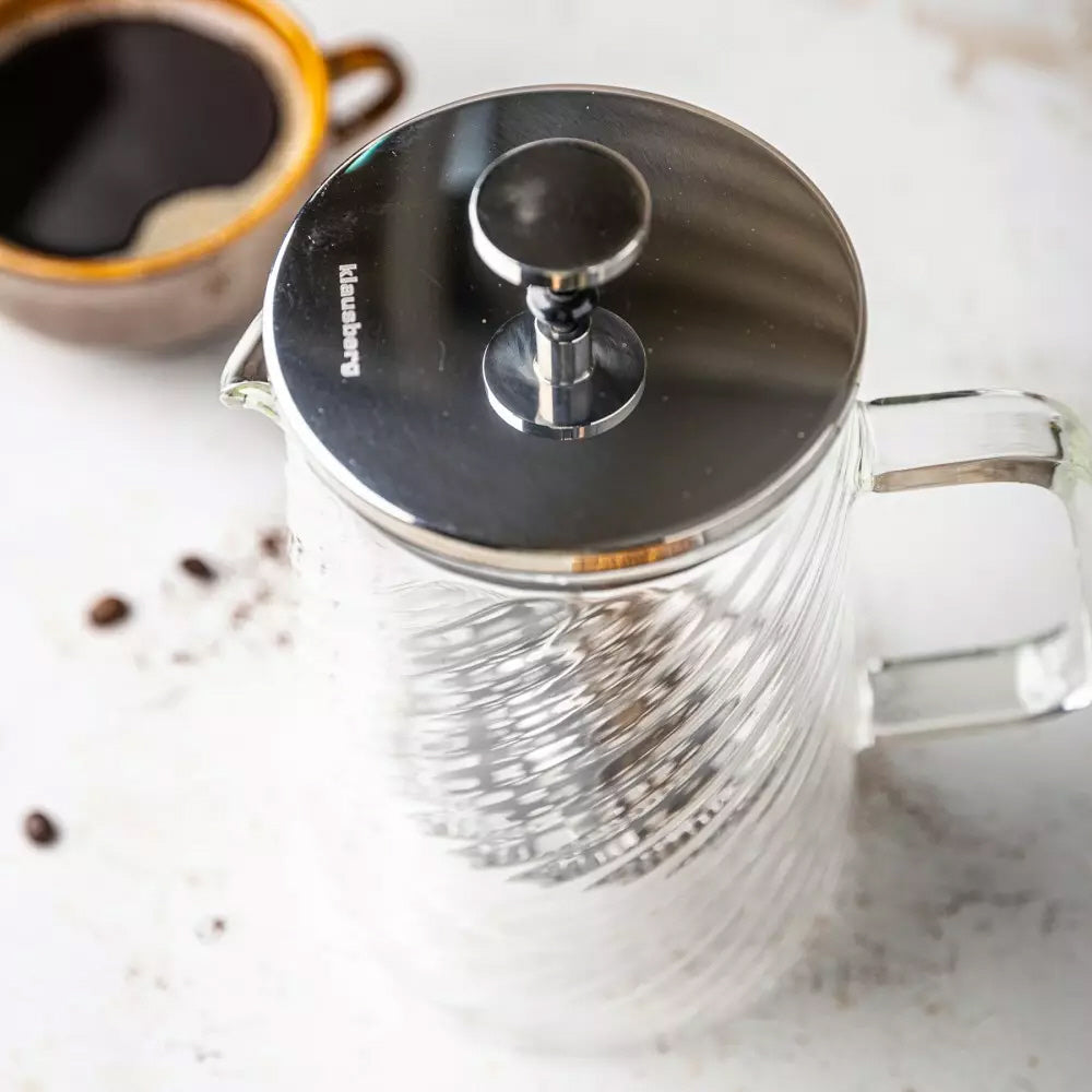 Klausberg glazen piston koffie- en theezetter – 0,35 liter, dubbelwandig – foto 5